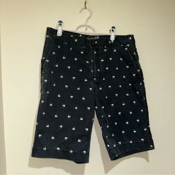 Men’s Retrofit Brand Casual Skater Black + White Palm Tree Print Shorts Size:32 - Picture 3 of 16